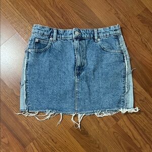 Mango Blue Denim Mini Skirt